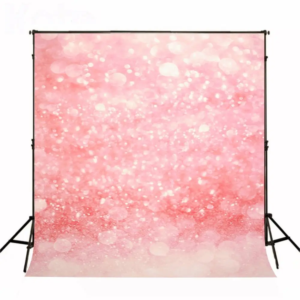 Блестящий розовый тематический фон виниловая ткань высокого качества компьютерная печать Свадебная фотостудия фон