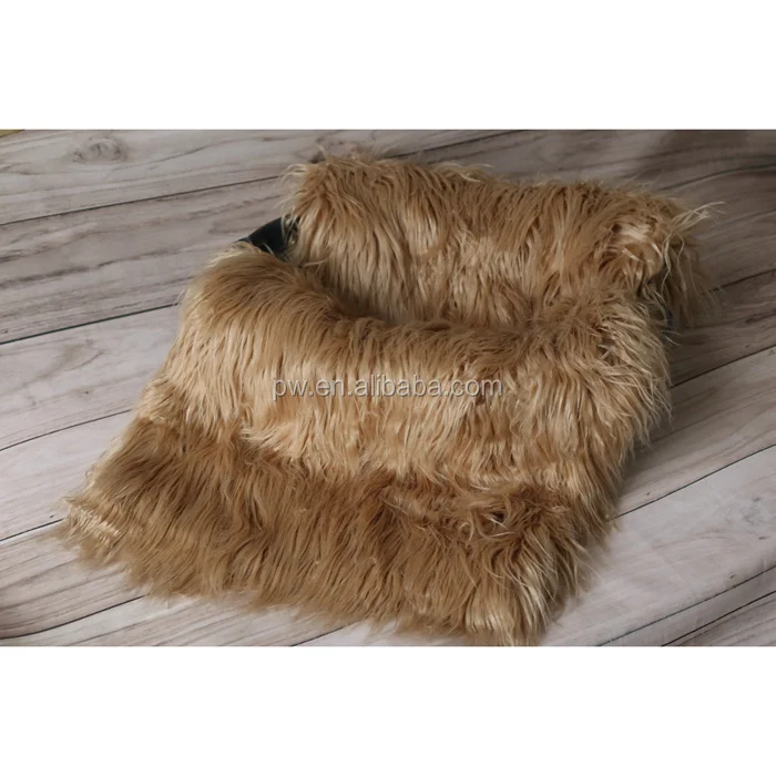 Faux Fur flocati меховой ковер корзина для новорожденных одеяло фон для фотосъемки реквизит Детские фото фон