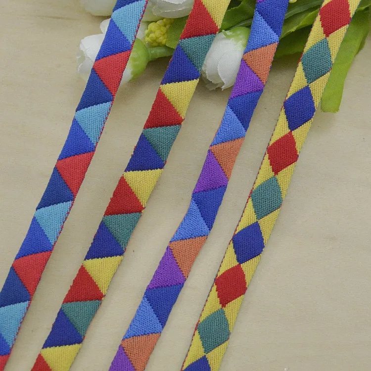 Crafts Polyester Rainbow Striped Ribbon Trim Woven Grosgrain DIY Sewing