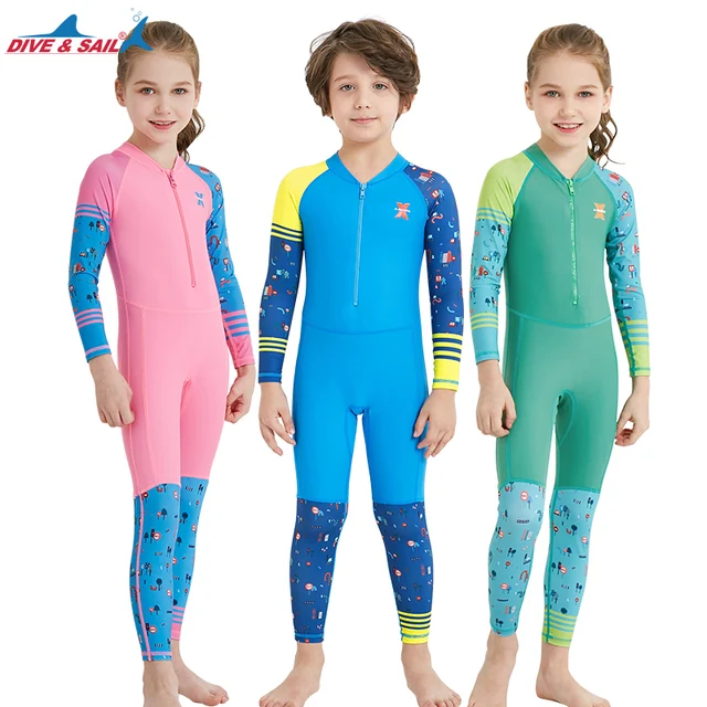 Special Offers Kids Professional Rash Guards Jumpsuits High Elasticity Summer Children's Swim Rashguard Swimwear Surf Diving Sunscreen Swimsuit