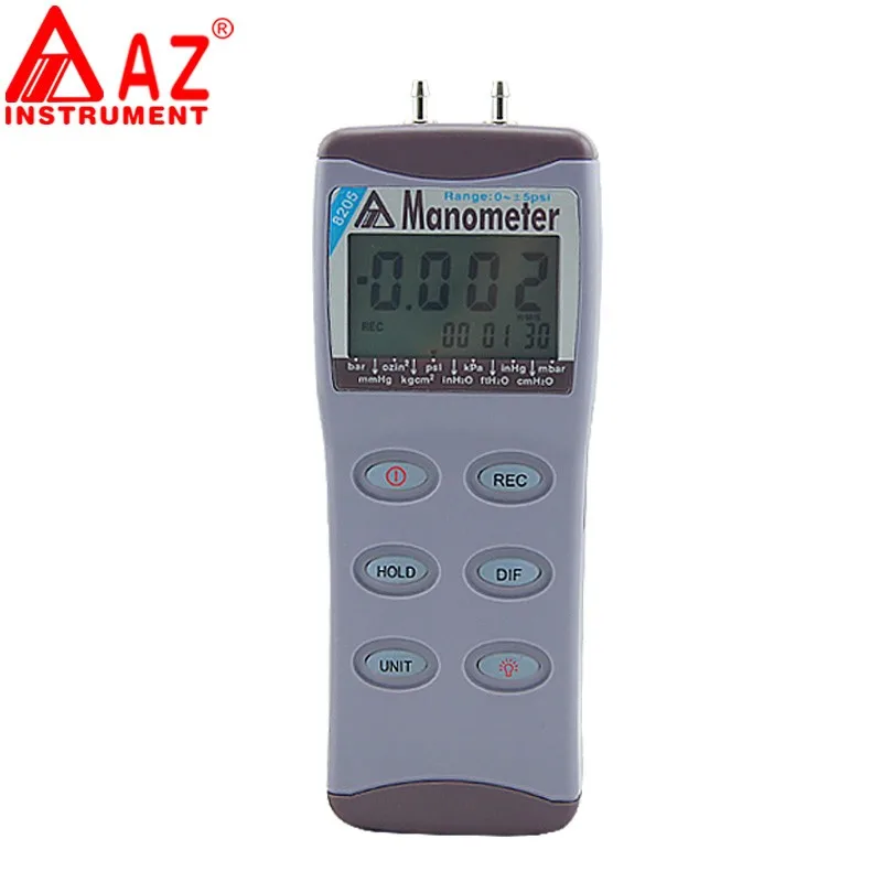 Numérique AZ-82100 Manomètre différentiel de pression d/'air Compteur Jauge Testeur 0-100psi
