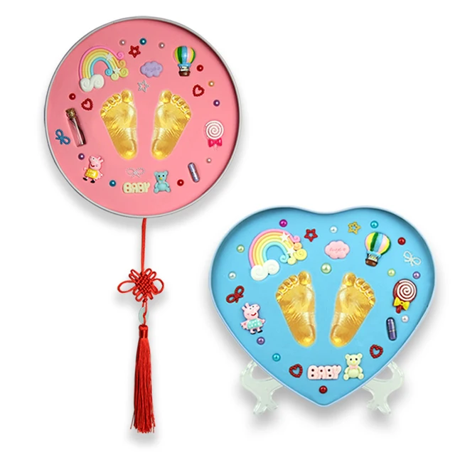 bebek el baski camur ve ayak izi bebek ayak ve el baski kunye kiti bebek hediyelik esya bebek el ve ayak kalip yuz gun hediye hand footprint makers aliexpress