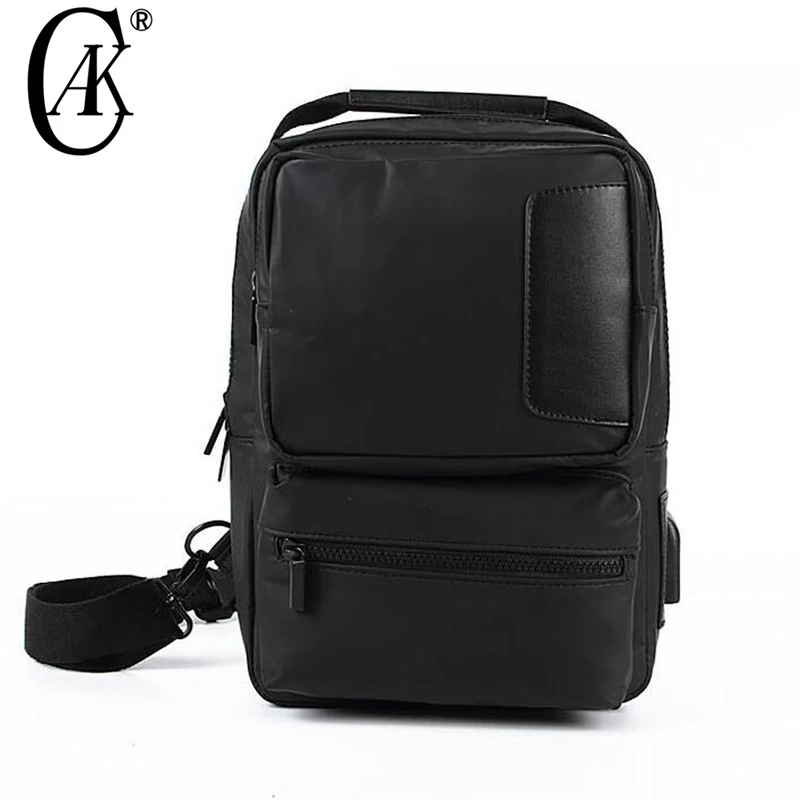 

CAK Man Sling Bag Large Size Capacity Women Chest Bags For Men High Quality Waterproof Nylon Crossbody Travel Shoulder Bags Male