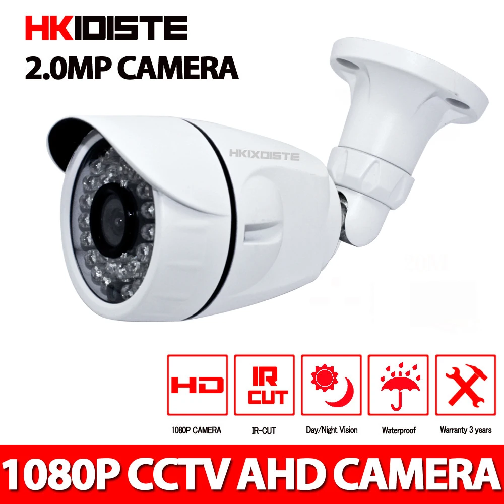CCTV Camera CCD 3000TVL IR Cut Filter 2MP AHD Camera 1080P Outdoor