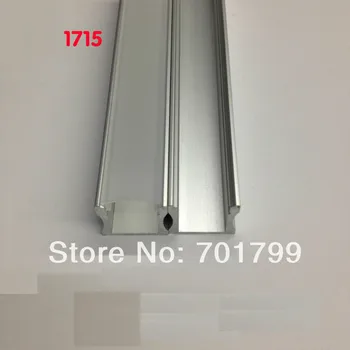

RA-1715;1M long LED aluminum profile(anodized silver color) with PC cover;for flexibe or hard LED strips