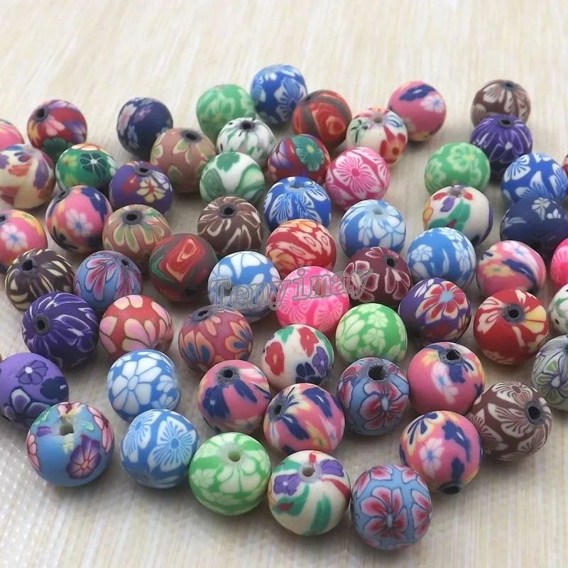 Wholesale 1000pcs 10mm Polymer Clay Loose Beads For DIY Guarantteedin