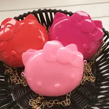 Новинка Hello kitty желеобразная цветная сумка-мессенджер Сумочка Кошелек XW-1059