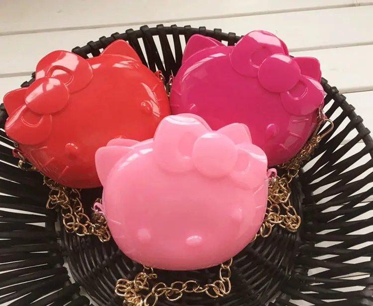 

New Hello kitty Jelly Color Messenger Bag Handbag Purse XW-1059