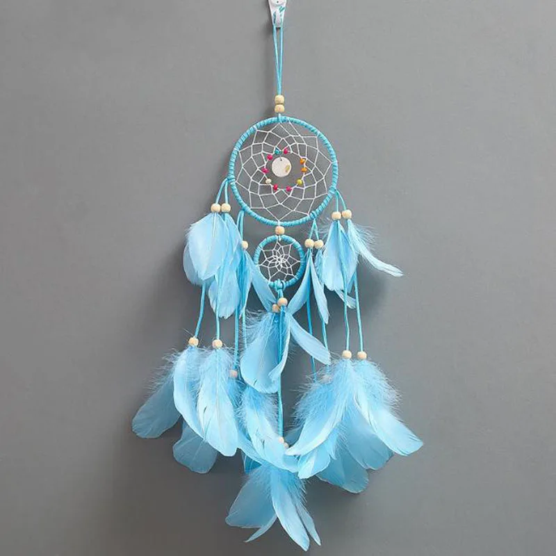 Handmade Dream Catcher Indian Stylen INS Hot Sale Colorful Feather Bead