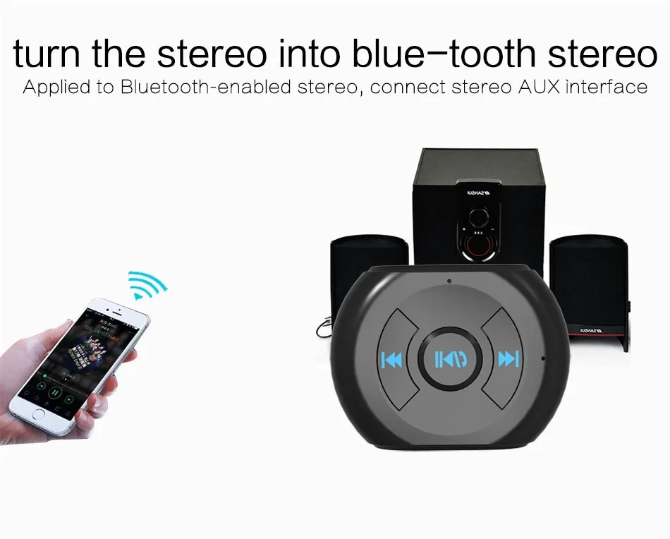 Vention 3,5 мм разъем AUX Bluetooth музыкальный приемник автомобильный комплект беспроводной аудио адаптер с микрофоном адаптер для наушников Aux для Xiaomi iPhone