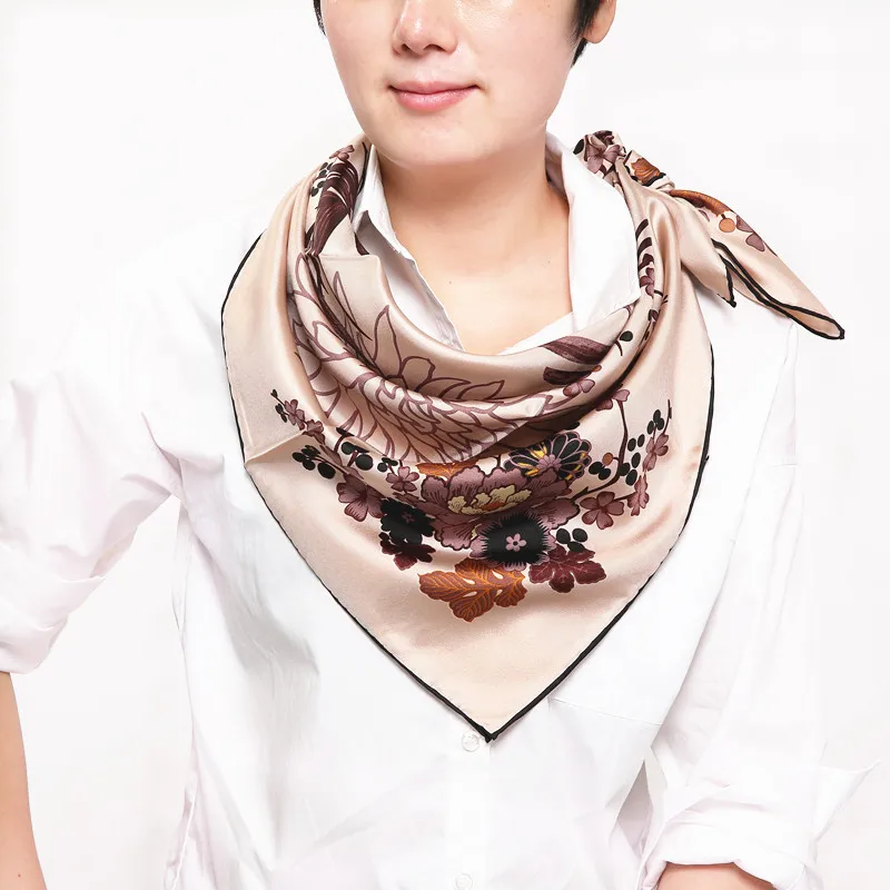 Buy 100 silk women square scarf, Materialtwill silk