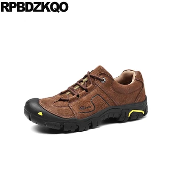 

lace up spring high quality plus size designer real leather casual 2018 men brown genuine shoes comfort black slip resistant 11