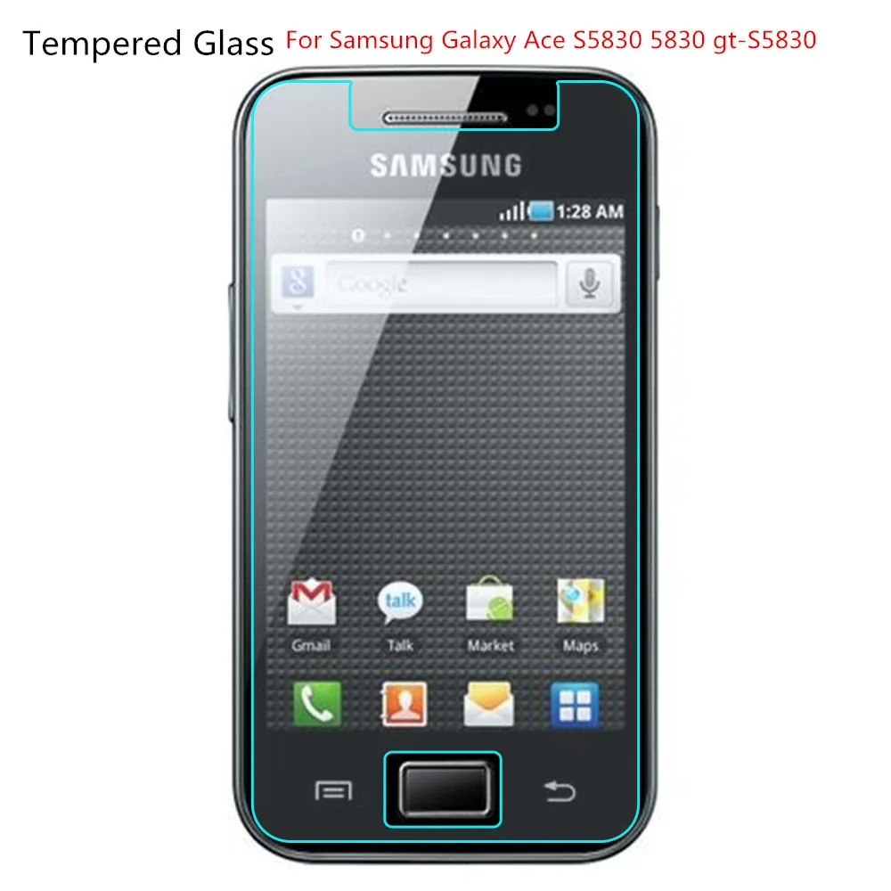 Закаленное стекло для Samsung Galaxy Ace S5830 на телефон защитная пленка экрана