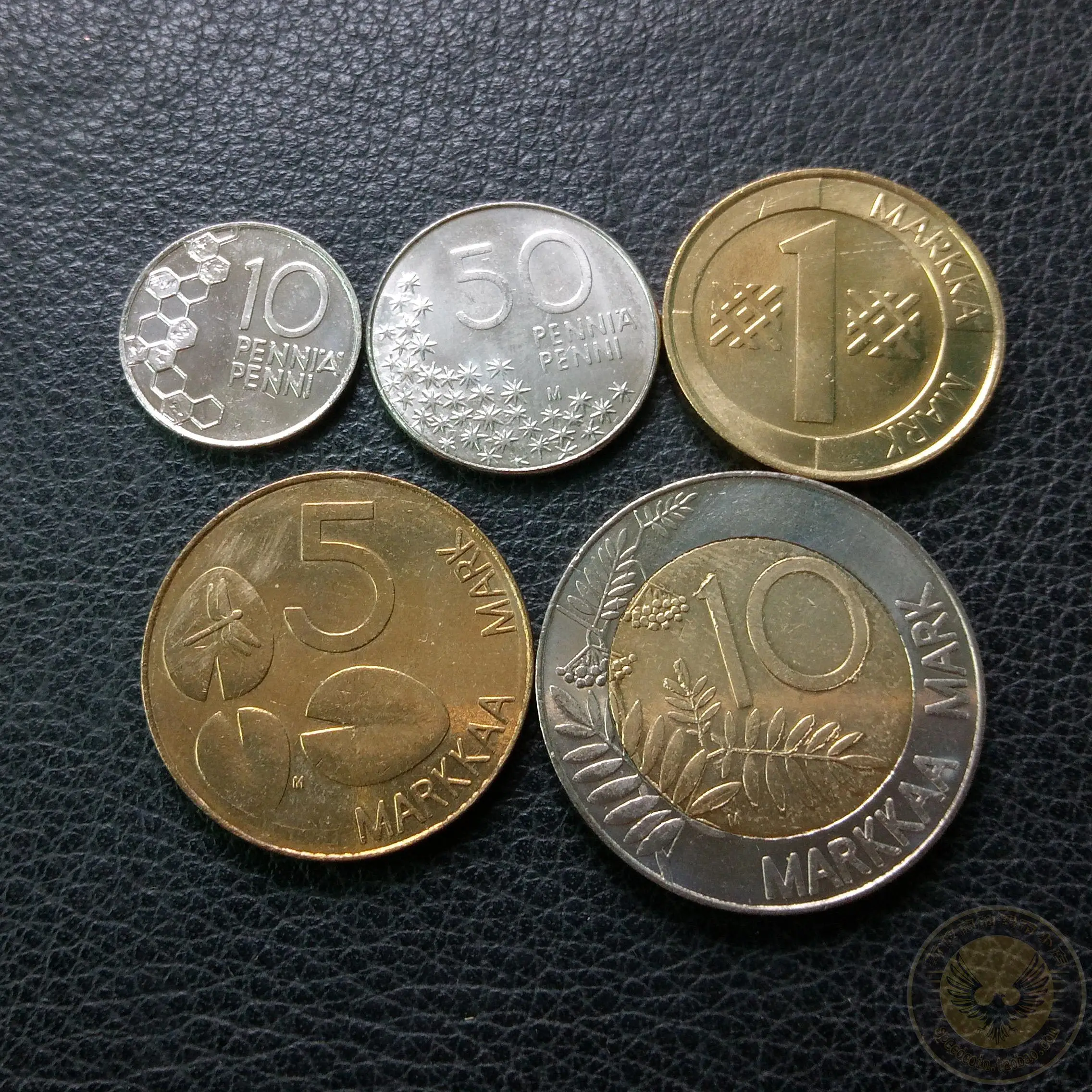 Finland 5pcs Coins Set old Edition EU Original European Coin good ...