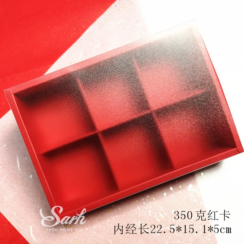 5 шт./упак. простой стиль красная Подарочная коробочка коробки для торта упаковка для кондитерских изделий для украшения выпечки пакет