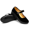 Женские туфли на плоской платформе Cresfimix vrouwenschoenen, черные туфли для танцев в стиле ретро, повседневная обувь для отдыха, a5055 ► Фото 2/6