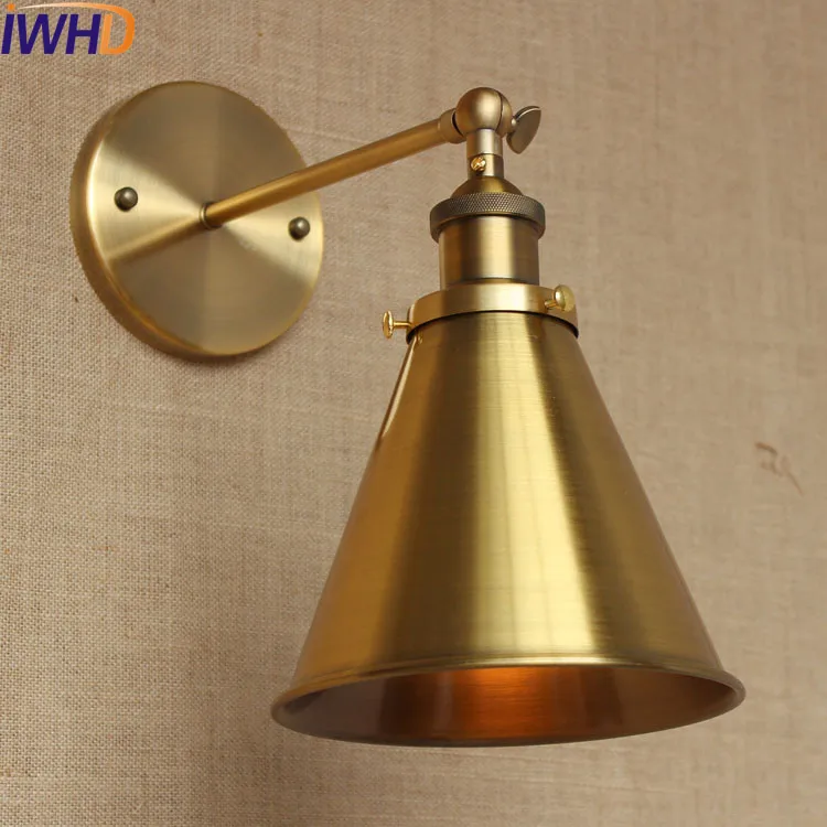 

IWHD Industrial Vintage Wall Lamp LED Home Lighting American Country Loft Style Edison Wall Sconce Arandela Lampara Pared