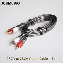 JOINAUDIO 2RCA к 2RCA мужской стерео аудио кабель для домашнего кинотеатра/HDTV/игровые консоли/Hi-Fi системы(длина кабеля 1,5 м