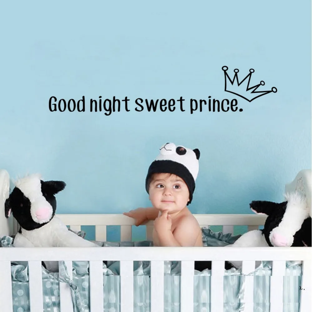 Настенная Наклейка с надписью Good Night Sweet Prince или Princess|vinyl wall stickers|wall stickerstickers for |