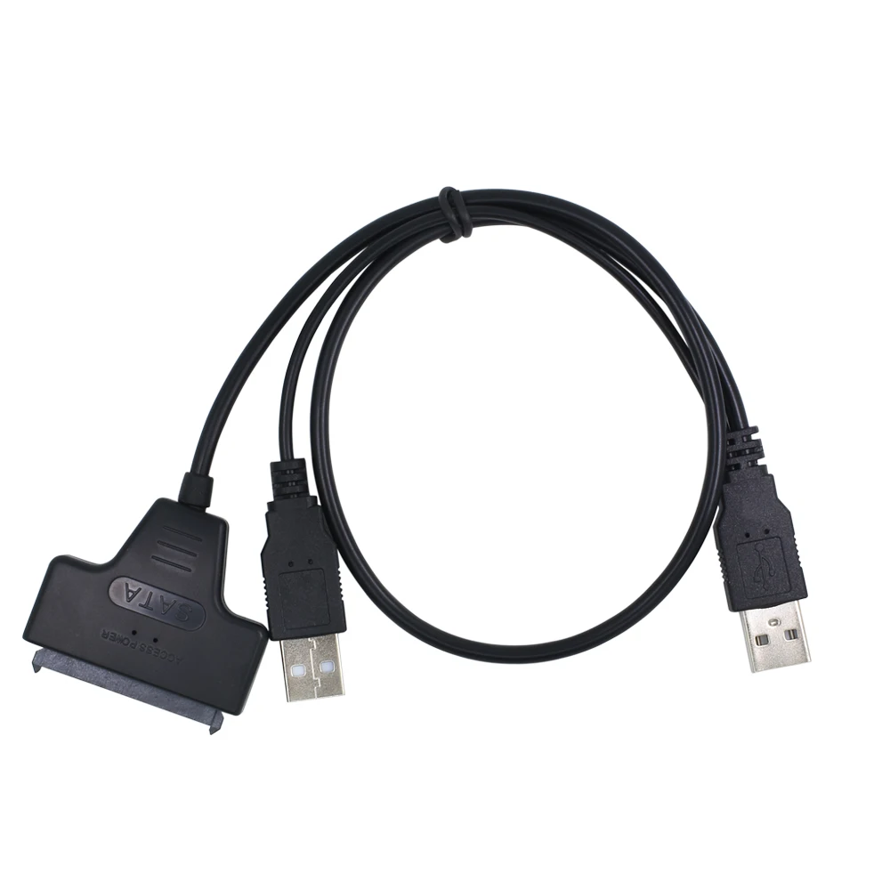 

USB2.0 SATA 15 With 7 Pin To USB2.0 Adapter Cable For 2.5inch SATA Hard Drive USB2.0 Interface Data Transfer Rates Up To 480Mbps