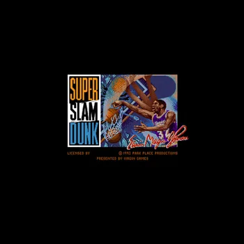 

Magic Johnson's Super Slam Dunk NTSC Version 16 Bit 46 Pin Big Gray Game Card For USA Game Players