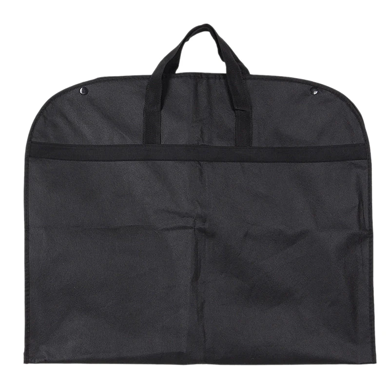 

Dustproof Hanger Storage Black Coat Clothes Garment Suit Cover Bags Protector Travel Storage Organizer Case Size: About 100*60cm