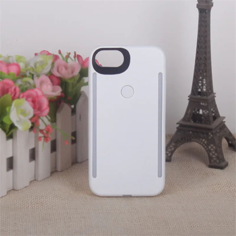 New Selfie Light For iPhone 11 Pro Max Case For iPhone 11 XS MAX XR with Lights Flash Luxury For iPhone 11 pro 7 8 Plus X Cover - Цвет: White