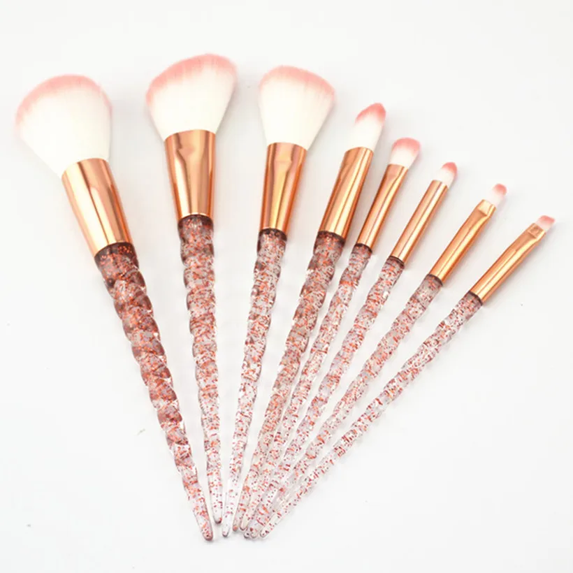 

hight quality 8pcs/set Unicorn Makeup Brush Set Foundation Powder Eye shadow Blending Make Up Brushes Cosmetic Make Up Tools