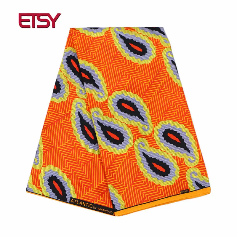 

100% Polyester Wax Prints Fabric ankara african wax print fabric Wax High Quality 6 yards African Fabric for Party Dress FP6090