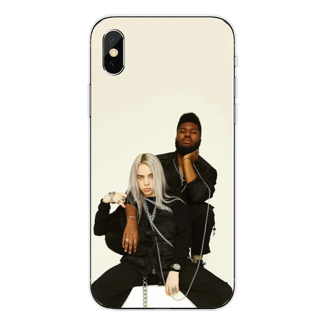 Прекрасный Billie Eilish Khalid Жесткий pc Пластиковый чехол для телефона чехол для iPhone 6 6S 7 8 Plus 5 5S SE X XS MAX XR силиконовый чехол - Цвет: Hard PC Billieeilish