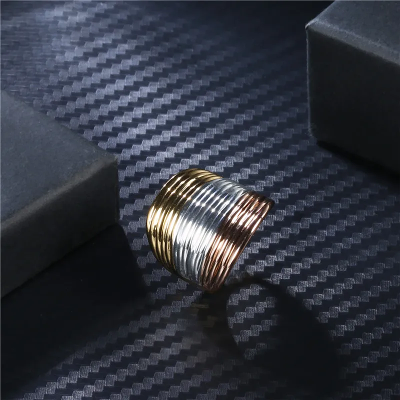 ROXI бренд romad классические Anillos женские кольца розовое золото/серебро три цвета