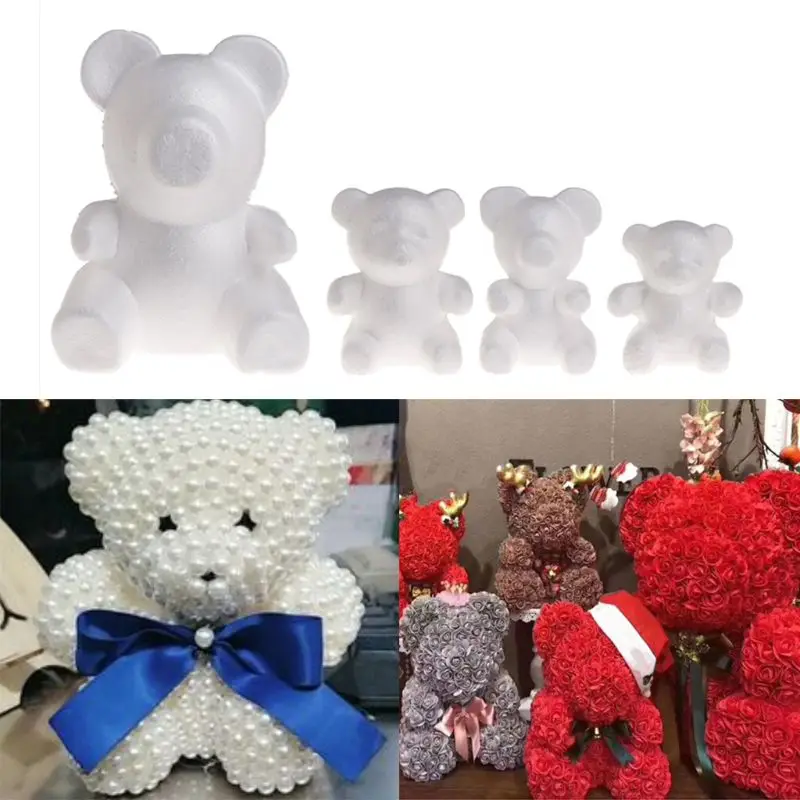 

Modeling Bear White Polystyrene Foam Balls Styrofoam Crafts For DIY Christmas Gifts Wedding Party Supplies Decoration