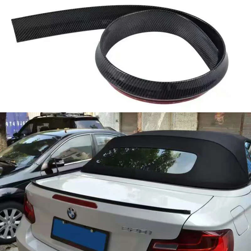 

For BMW E90 E92 E93 F30 F32 F33 F36 F80 F82 Sedan car accessories fake Carbon Fiber style car Rear trunk Spoiler lip