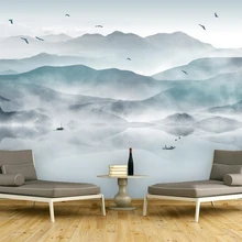 Beibehang пользовательские фото обои абстрактные чернила пейзаж живопись Современная гостиная спальня задний план обои для стен 3 d