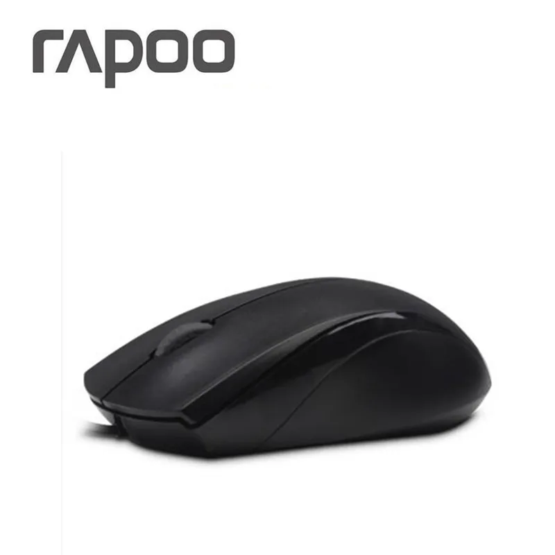 Высококачественная Проводная Бесшумная мышь Rapoo 1000 dpi оптическая USB игровая мышь для ноутбука Macbook