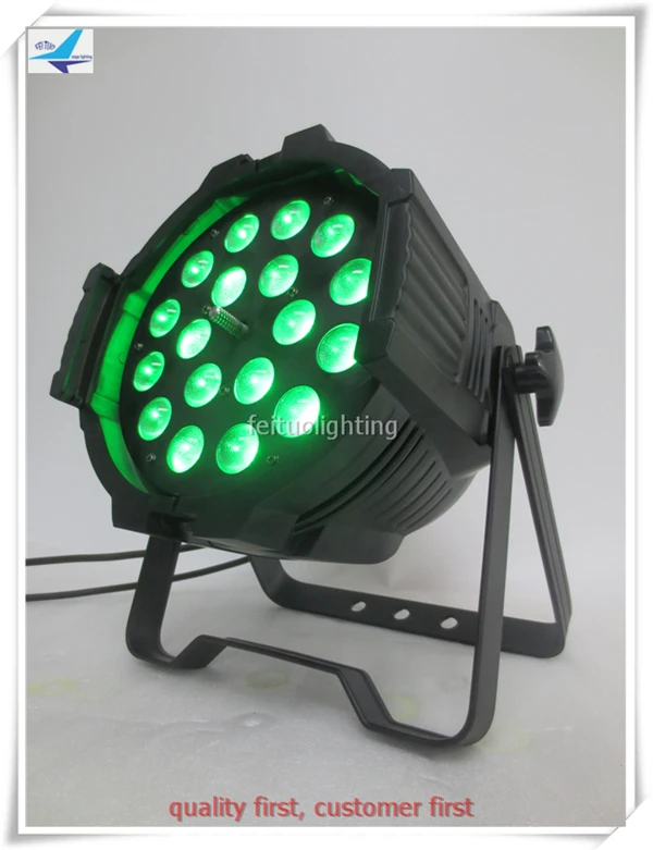 2/лот DMX Par Can DJ светодиодная подсветка точечные светильники par 18x18 Вт rgbwa uv 6 в 1 led