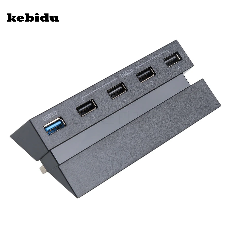 Kebidu новый 5 портовый концентратор USB 3 0 + 2 высокоскоростной адаптер для Sony PS4 Playstation
