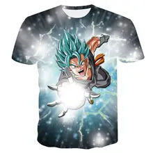 Nuevo 3D Bola de Dragón T camisa Super Saiyan Dragonball Z Dbz hijo de Goku camiseta Japón Vegeta Anime camiseta hombres/ niño Tops camiseta Dropship