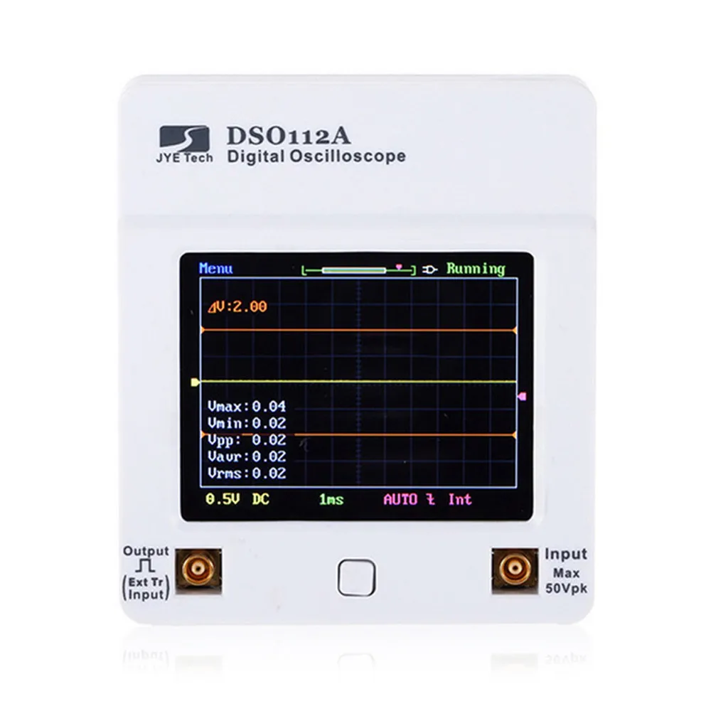 

DSO 112A TFT Portable LCD Digital Touch Screen Oscilloscope Mini USB Oscilloscope Interface 2MHz 5Msps