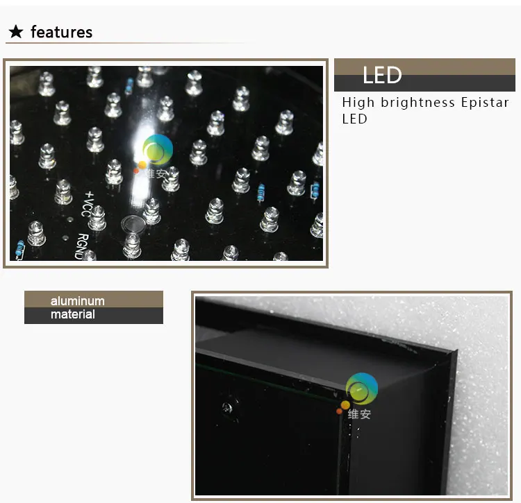 Carcaça de alumínio 200mm 8 polegada vermelho