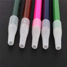 Pen-Cover Pencil-Cap Transparent Office-Stationery-Supplies White School Student 10pcs