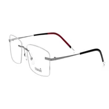 Унисекс модные ретро очки без оправы титановые прогрессивные мульти-фокусные линзы очки Золото Серебро для дальнозоркости дальние очки для чтения