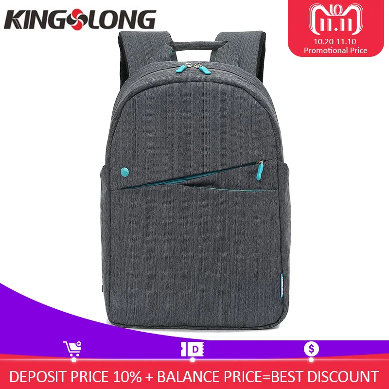 

KINGSLONG 15.6 Inch Backpack for Women Men Backpack School Backpack Waterproof Casual Style Bag for Male Mochila KLB1310-7