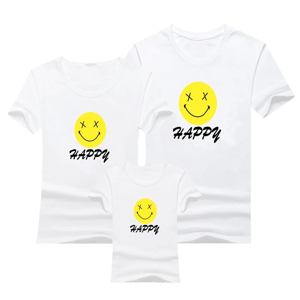2019 Family Look Father Son Clothes Fahion Cute Pattern Family t-shirt Family Matching Outfits Printed tshirts Family Clothing