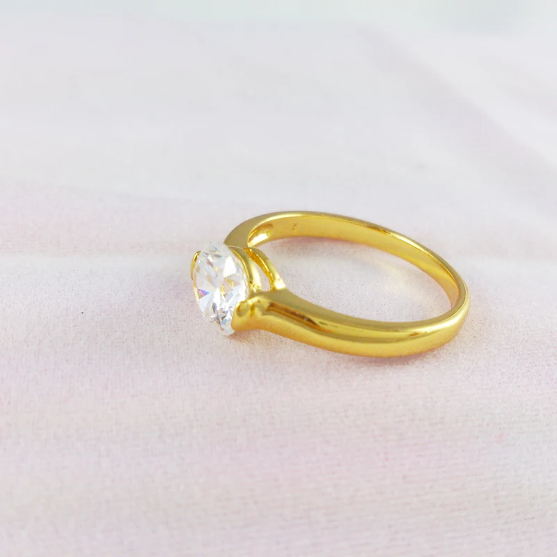 Gr004 High Quality Cz Diamond Rock Wedding Ring 24k Gold Plated Gr004 High Quality Cz Diamond Rock Wedding Ring 24k Gold Plated Rings Engagement For Men And Women Exquisite Craft In From Jewelry