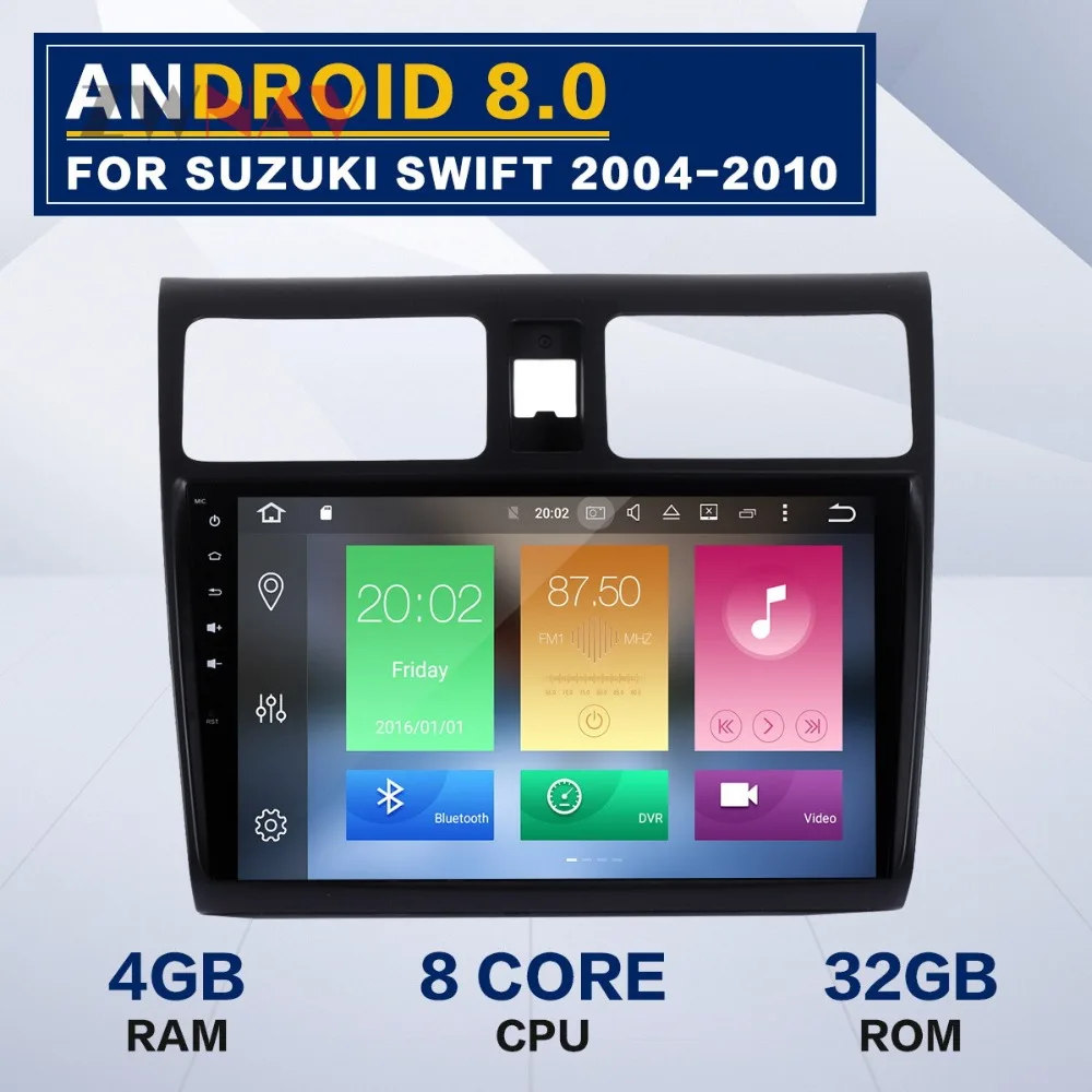 10.1 Inch Android 8.0 4GB+32GB Car GPS Head Unit for SUZUKI SWIFT 2004-2010 for suzuki swift radio android px5 DVD Player 10.1 Inch Android 8.0 4GB+32GB Car GPS Head Unit for SUZUKI SWIFT 2004-2010 for suzuki swift radio android px5 DVD Player