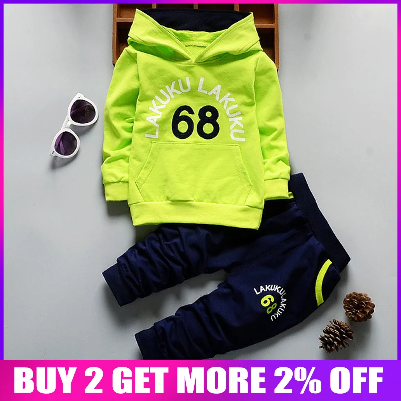 

BibiCola baby boys clothing set spring autumn toddler hoodies+pants 2pcs casual sport suits for boys cotton tracksuits boys sets