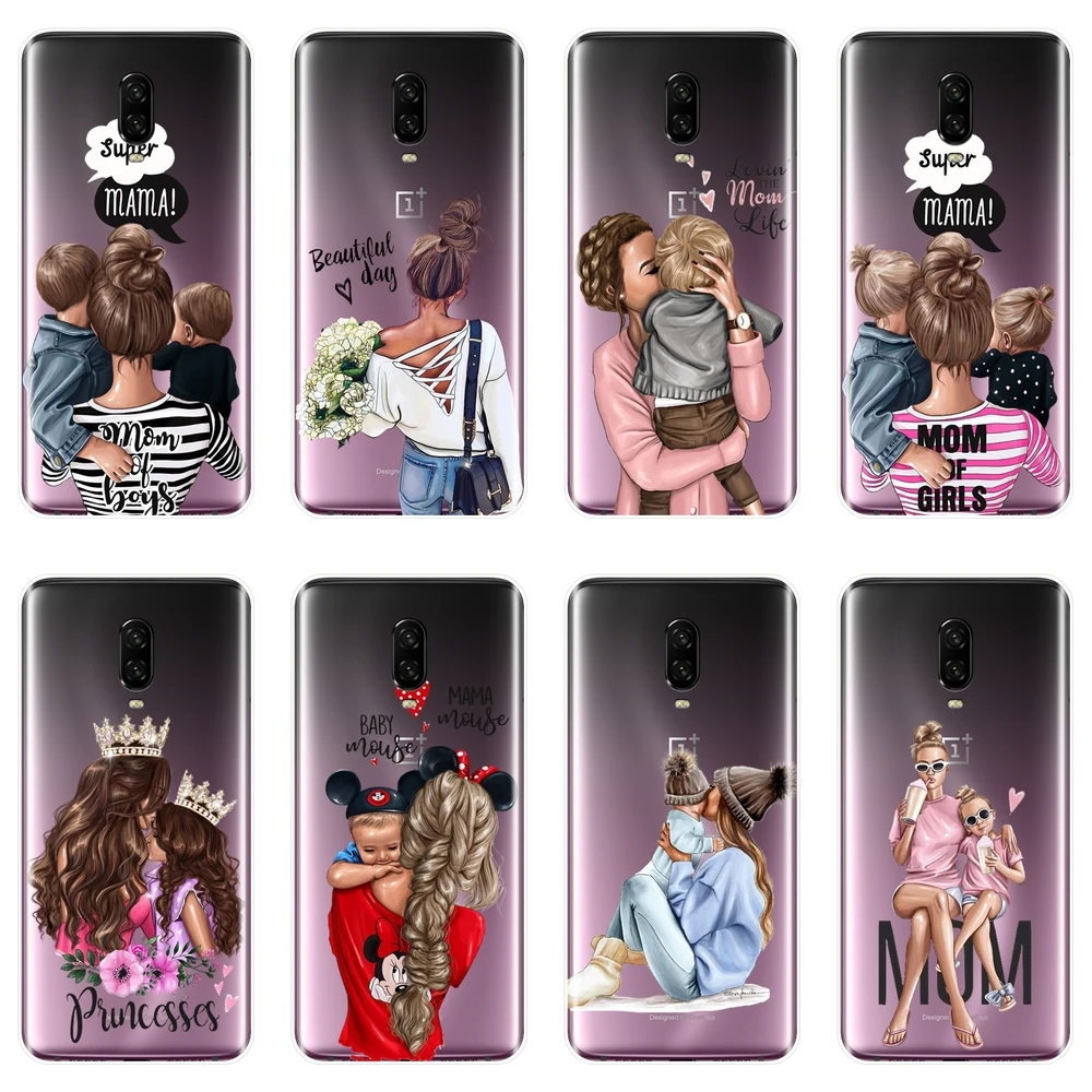 

Back Cover For OnePlus 3 3T 5 5T 6 6T Black girl Baby Women Mom Queen Silicone Soft Phone Case For One Plus 3 3T 5 5T 6 6T Case