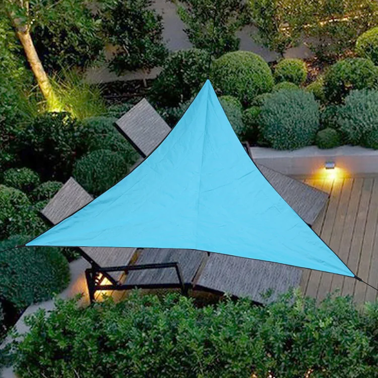 Обычный треугольник Водонепроницаемый солнцезащитный сетка солнцезащитный навес защита от ультрафиолета, от солнца навес тент сетки для навесов сад - Цвет: blue