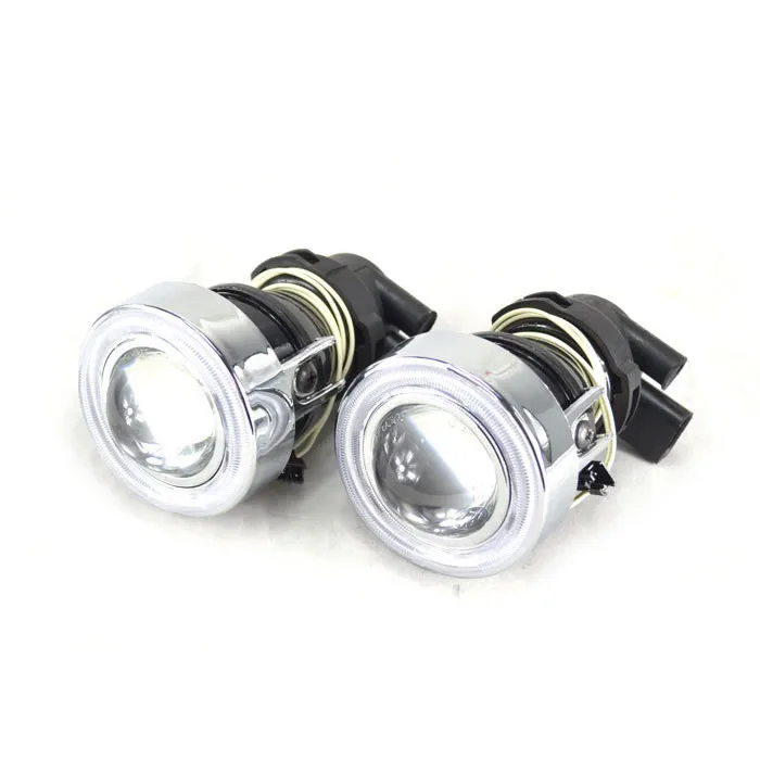 

XUEPAO Car Light Source 12V 55W Universal H3 Halogen Fog Lights Retrofit Projector Lens Driving Lamps With H3 Bulbs Yellow Light